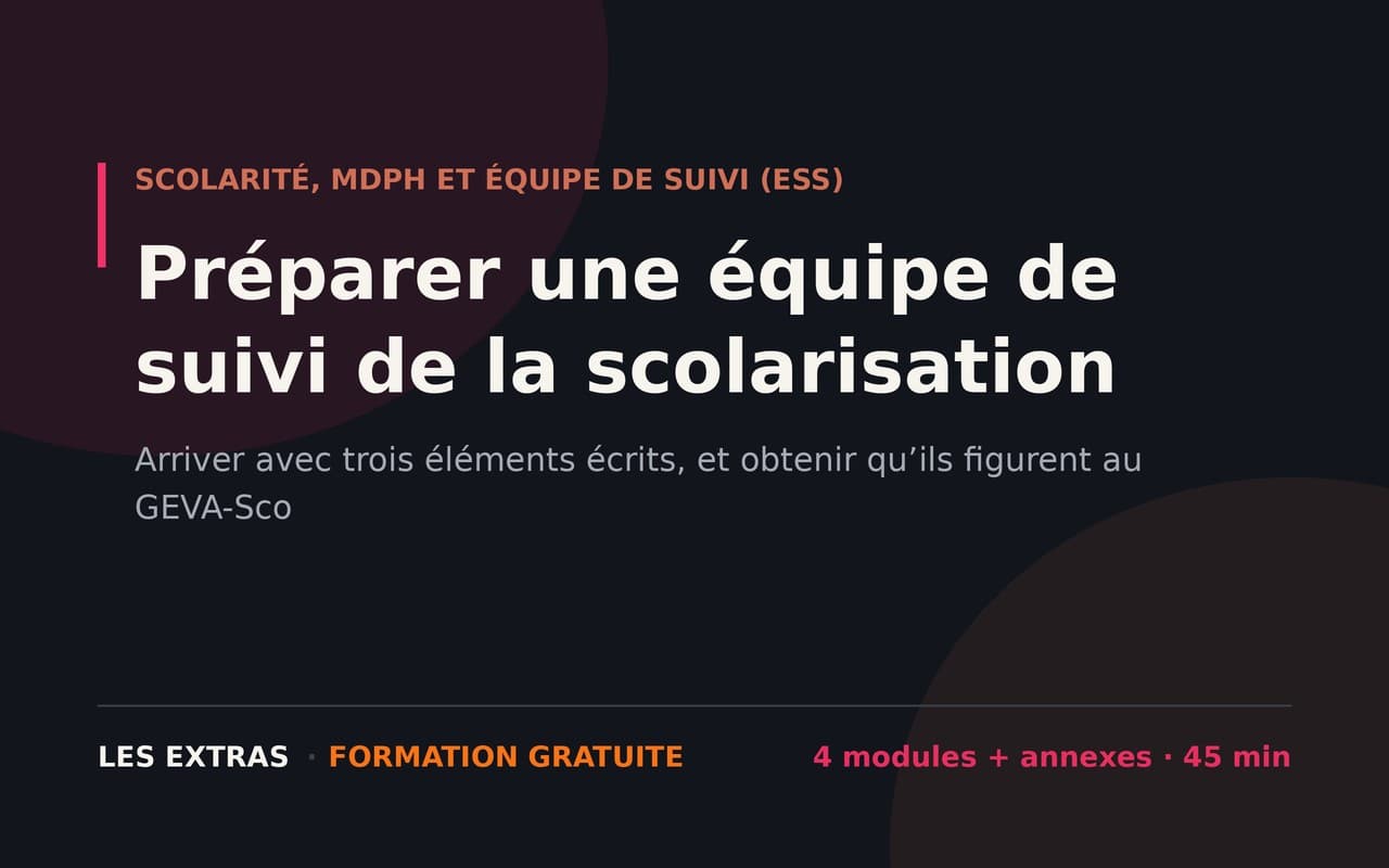 Préparer une équipe de suivi de la scolarisation